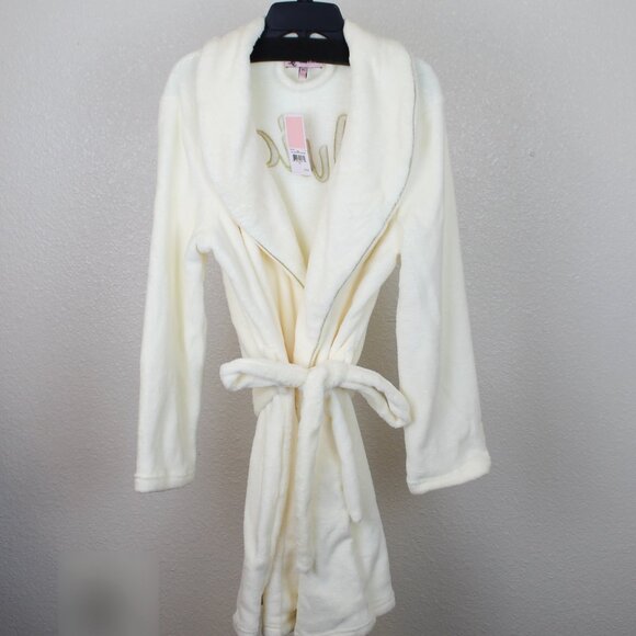 NWT Juicy Couture Velour Robe with Script Logo – Luxe Loungewear Style - Picture 2 of 4